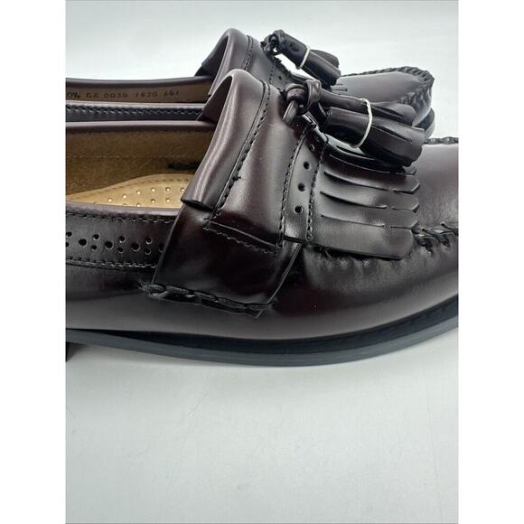 G.H Bass &Co. Men's Jeremy Weejuns Leather Tassel Burgundy Loafers SZ 10.5 EE - Picture 6 of 9
